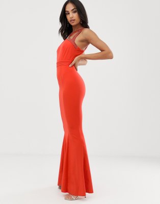 little mistress anna beadwork maxi dress