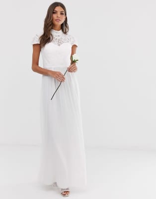 little mistress cap sleeve embellished maxi