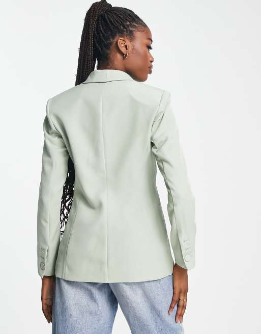 Little Mistress – Bridesmaid – Anzugjacke in Salbeigrün, 2 von 4