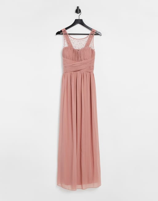 Little mistress 2025 apricot maxi dress