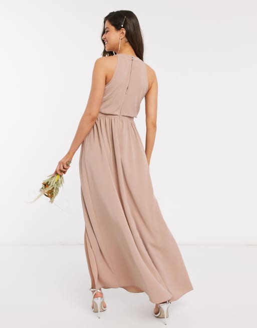 Little mistress mink outlet embellished neck maxi dress