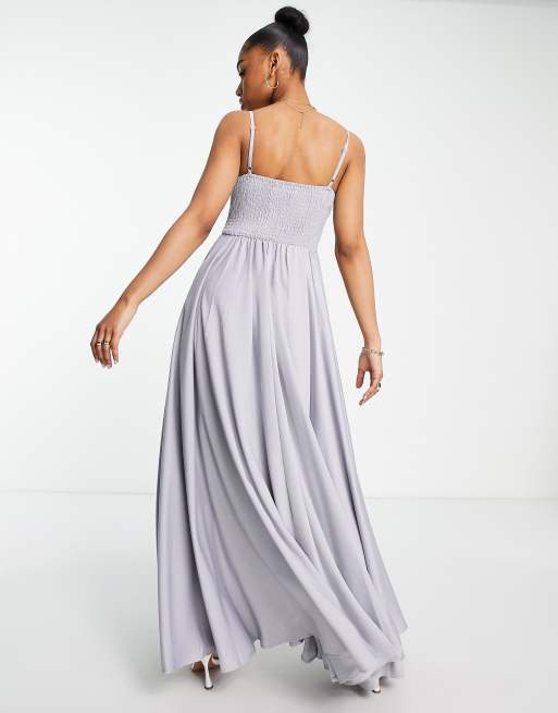 Little mistress grey maxi dress hotsell