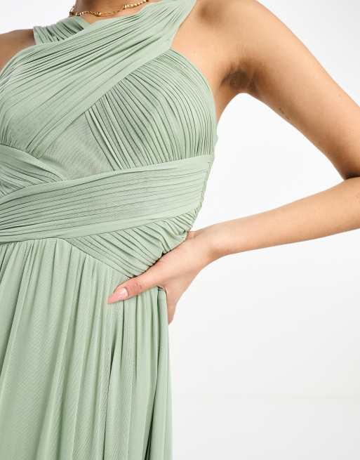 Little mistress sage green maxi dress best sale