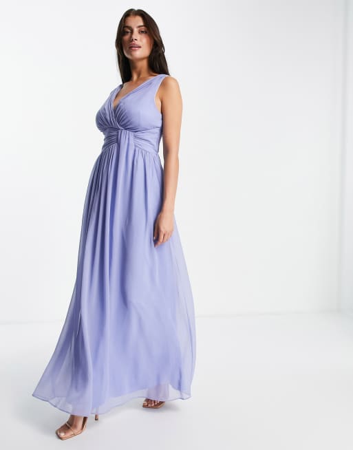 Little mistress v neck best sale maxi dress