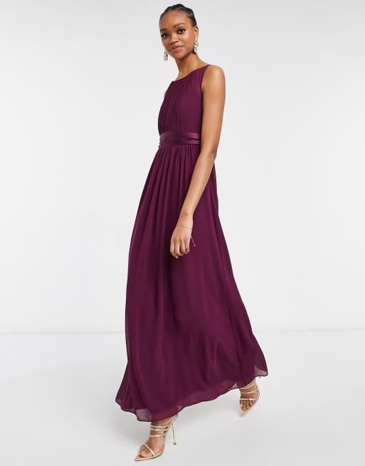 Dark purple 2024 maxi dress