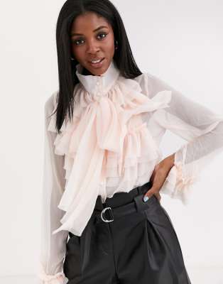 asos chiffon top