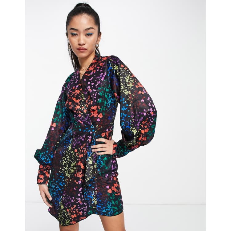 Little mistress geo print cheap dress