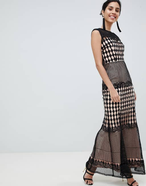 Little mistress store crochet maxi dress