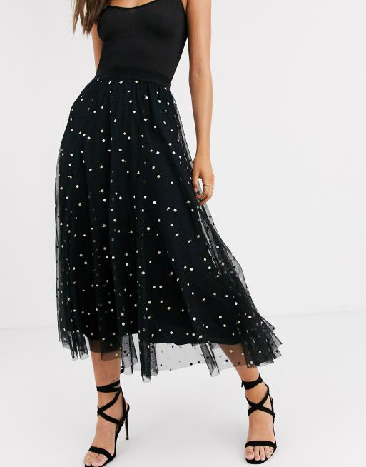 Black tulle hotsell skirt asos