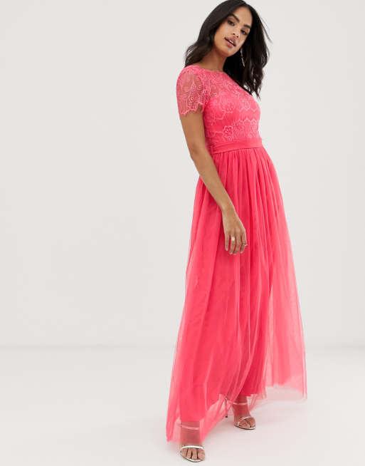 Little mistress clearance overlay maxi dress