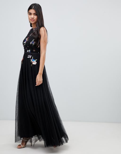 Little mistress store black maxi dress