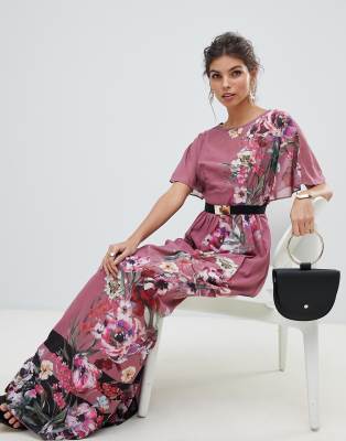 little mistress stripe maxi dress