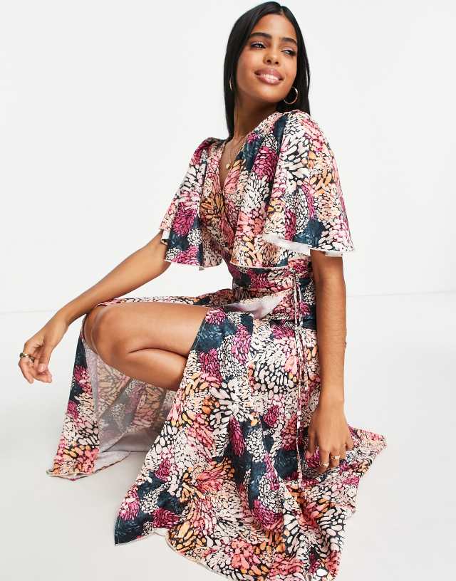 Little mistress floral maxi dress best sale