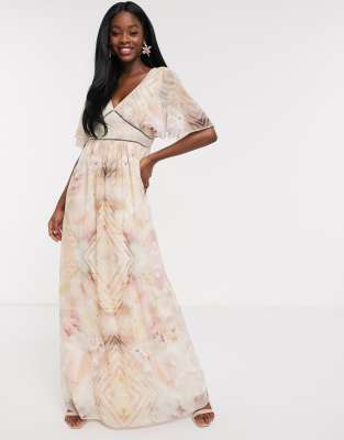 marble maxi dress