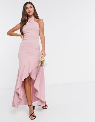 little mistress pink bridesmaid dresses