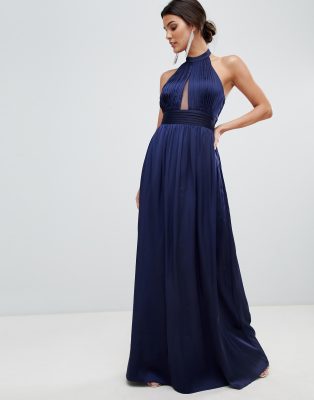 little mistress keyhole maxi dress