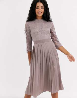 little mistress oyster pleat dress