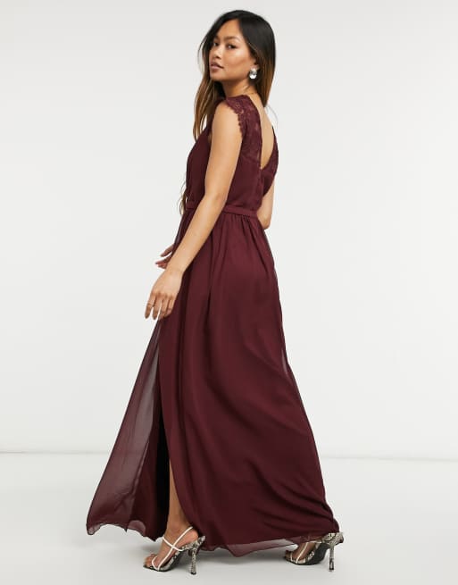 Burgundy bridesmaid cheap dresses asos