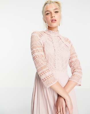 lace midaxi dress