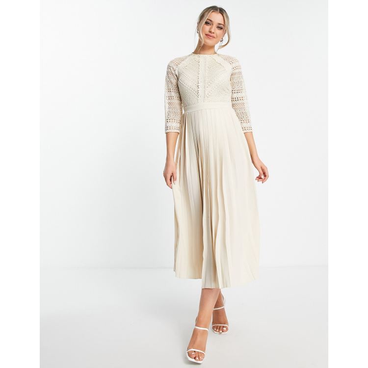 Little mistress on sale cream lace dress