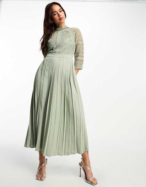 Little mistress shop sage green dress