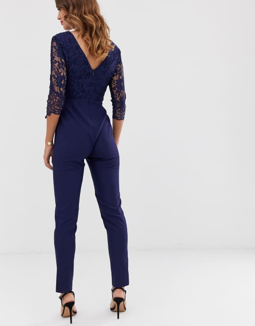 Little mistress hotsell navy jumpsuit