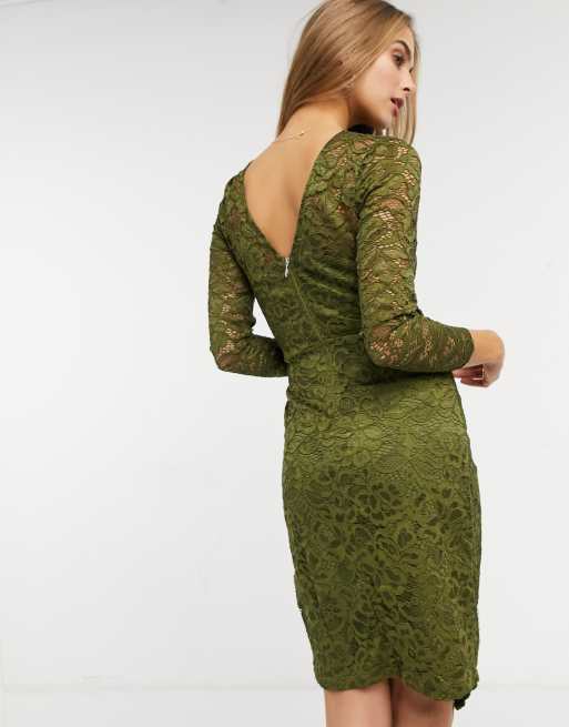 Olive shop lace dress