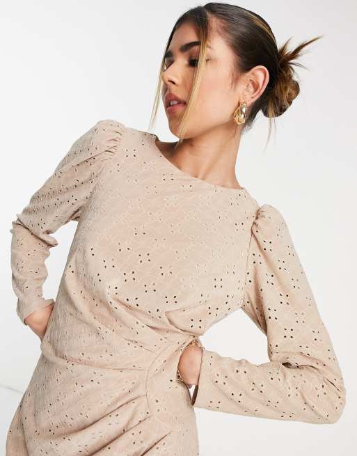 women's long sleeve night dress When You Sleep Long Sleeve Mini Dress | Wine | Womens