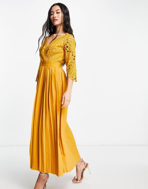 Little mistress cheap mustard dress