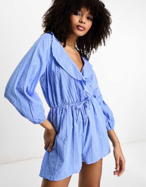 Long 2024 sleeve playsuits