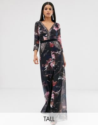 little mistress v neck maxi dress