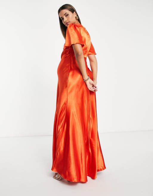 Little mistress 2024 orange dress