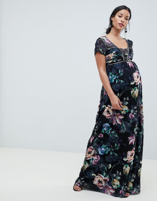 Little mistress outlet maternity maxi dress