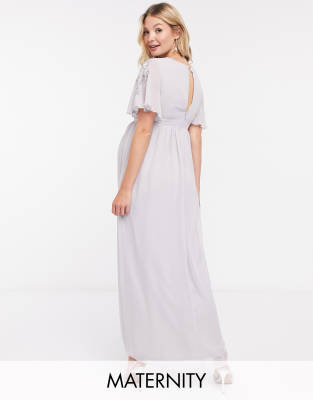 little mistress grey maxi