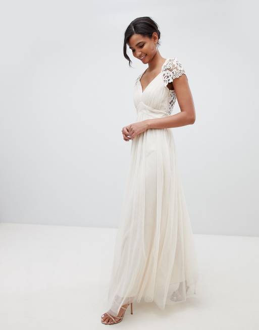 Little mistress maxi on sale dress with lace back