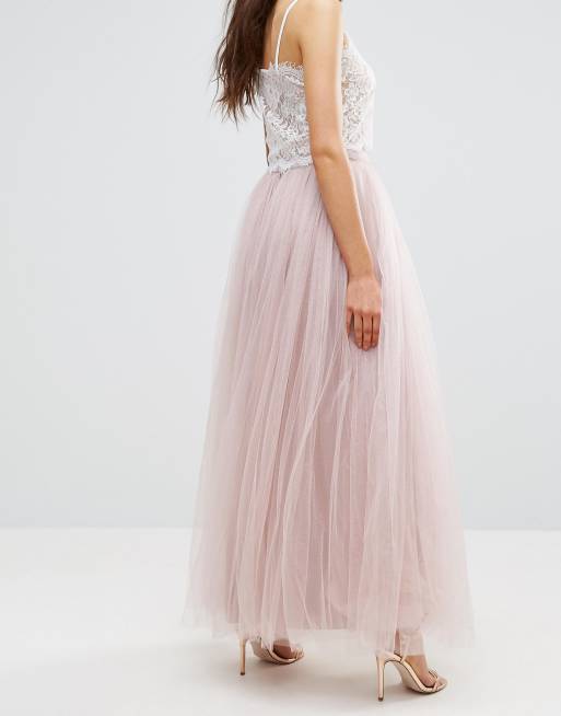 Little mistress maxi store tulle prom skirt