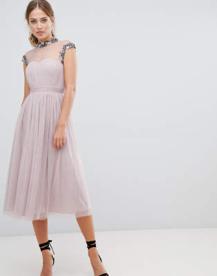 little mistress midi prom dress