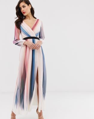 little mistress ombre stripe dress