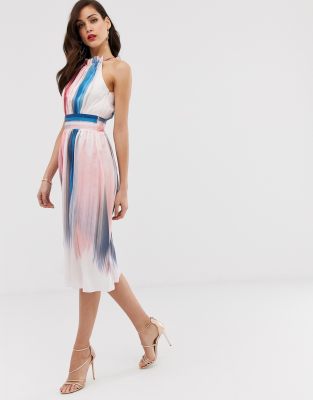 little mistress ombre stripe dress