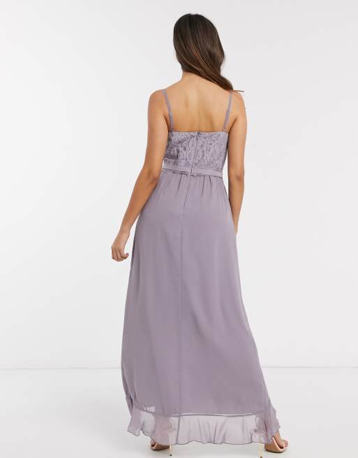 Little mistress lavender clearance grey embellished maxi dress