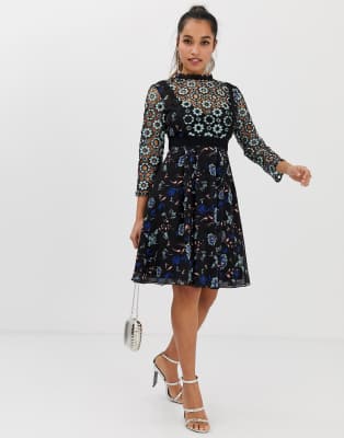 little mistress black lace dress