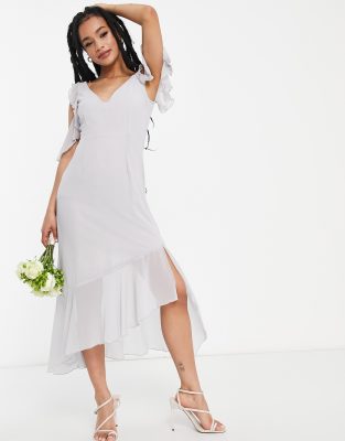cold shoulder midi summer dresses