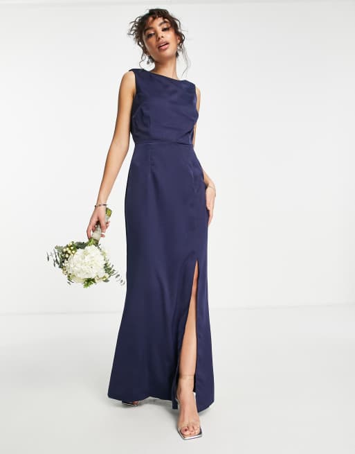 Navy blue bridesmaid sales dresses asos