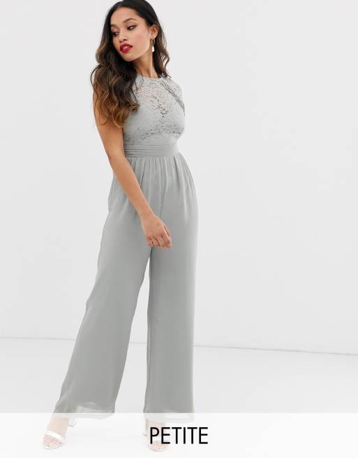 Lace store petite jumpsuit