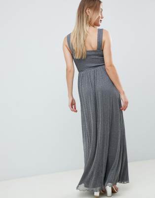 petite metallic dress