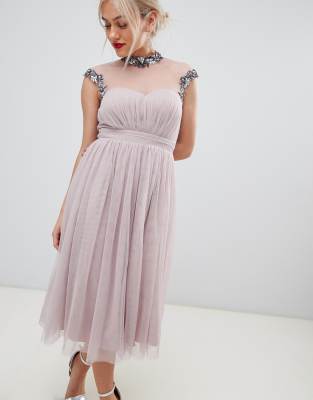 little mistress midi prom dress