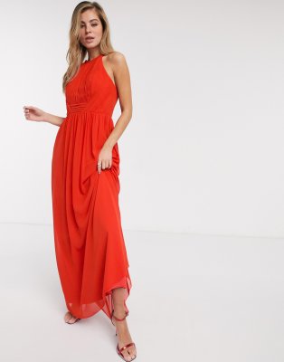 little mistress orange dress