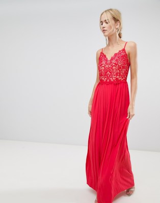 little mistress red maxi dress