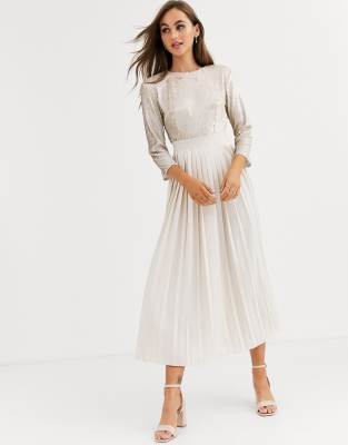 little mistress pleated dress