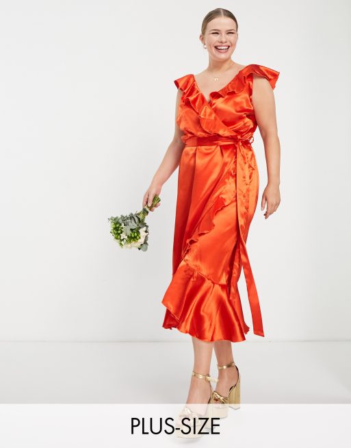 Asos cheap plus bridesmaid